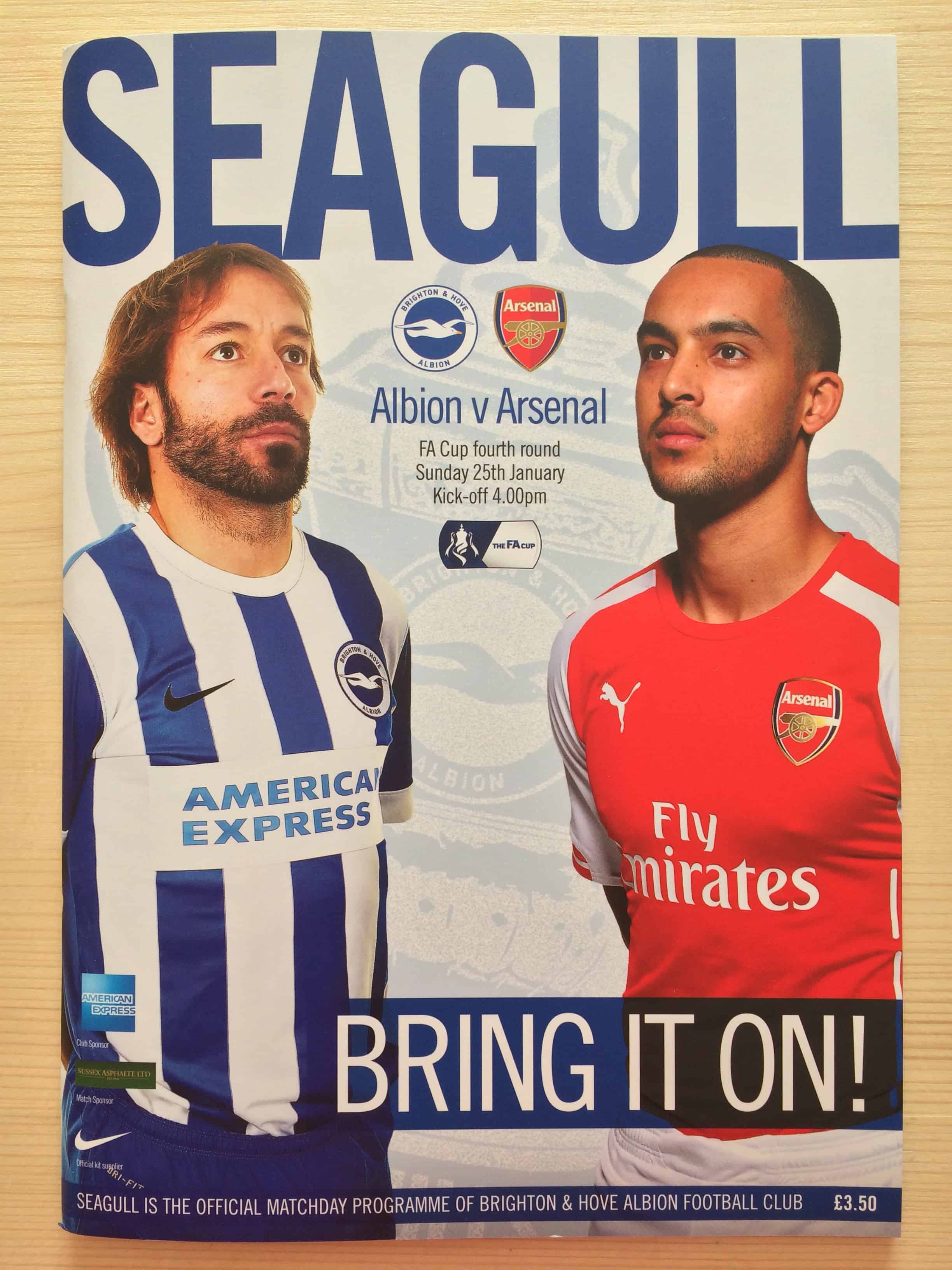 Brighton & Hove Albion FC v Arsenal FC